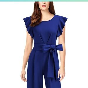 Women’s sleeveless romper small blue